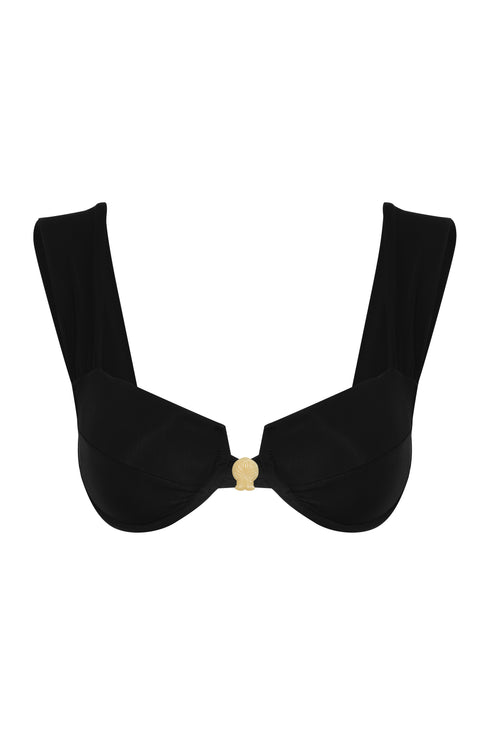 Sabina Top / Black - Ivory