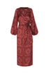 Tertulia Jacquard Maxi Dress / Wine