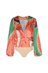Sambale Jacquard Bodysuit / Coral