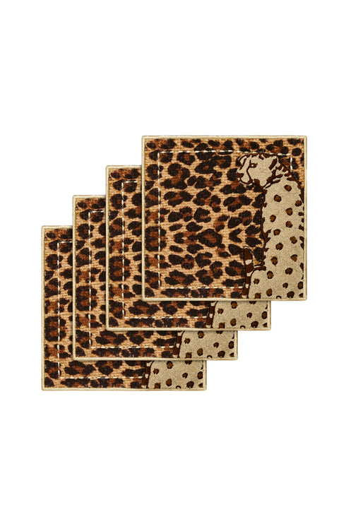 Yute Cocktail Napkin Jaguar / Set of 4