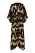 San Cipriano Martellato Silk Tunic / Brown Ikat