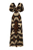Santo Tomás Martellato Silk Dress / Brown Ikat