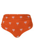 Victoria Embroidered Bottom / Orange Lilac Polka Palms
