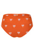 Victoria Embroidered Bottom / Orange Lilac Polka Palms