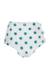 Tejada Vintage Bottom / Green Polka - Ivory