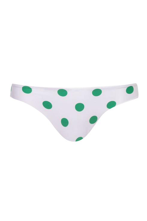 Guava Bottom / Green Polka - Ivory