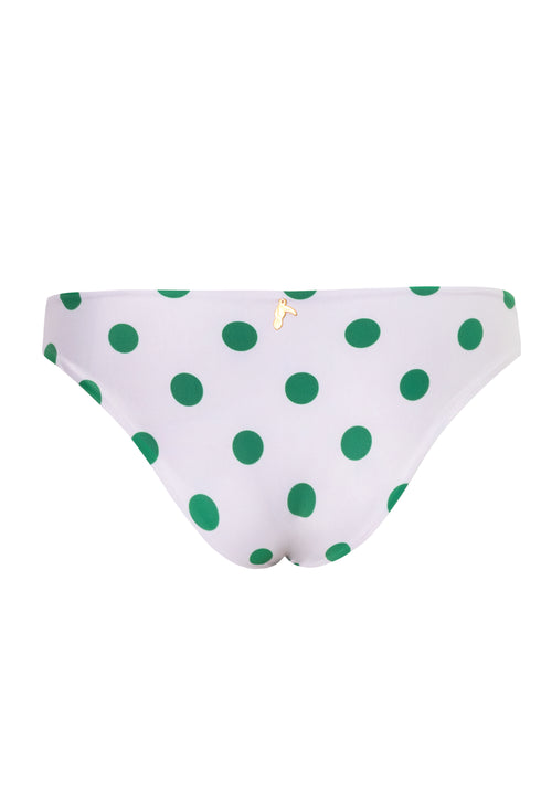 Guava Bottom / Green Polka - Ivory