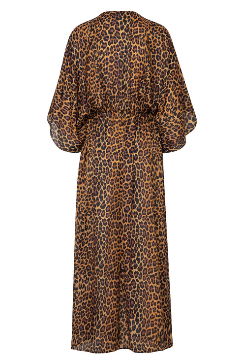 San Cipriano Cotton Silk Tunic / Jaguar Print
