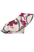 Sunset WavesTop / Beige Fuchsia Flowers-Mint
