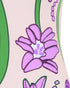 Torre Del Cielo Embroidered One Piece / Beige Violet Flowers