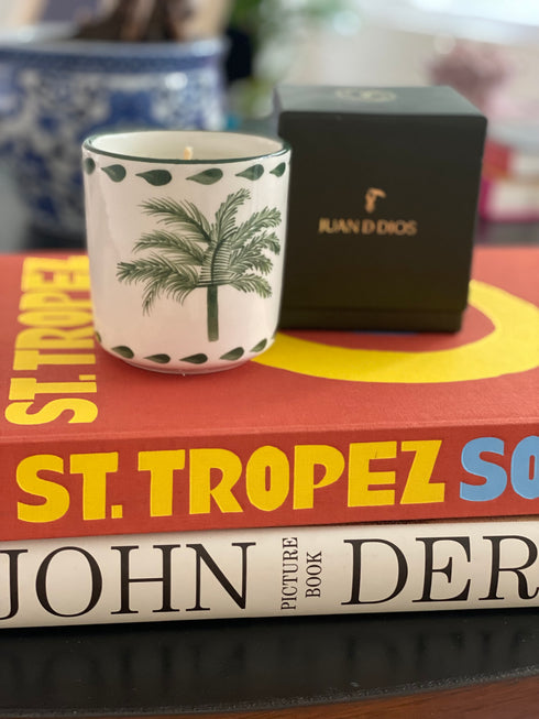 JDD Ceramic Candle / Green Palm