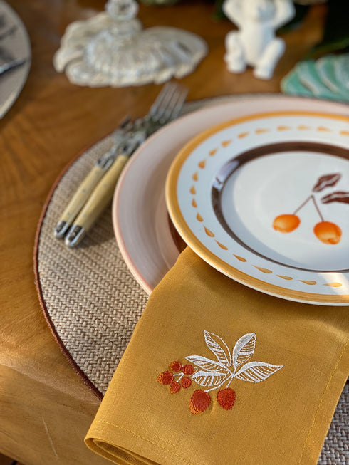 JDD Chontaduro Dinner Plate / Yellow