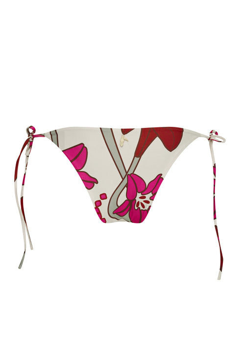 Brazil Bottom / Beige Fuchsia Flowers