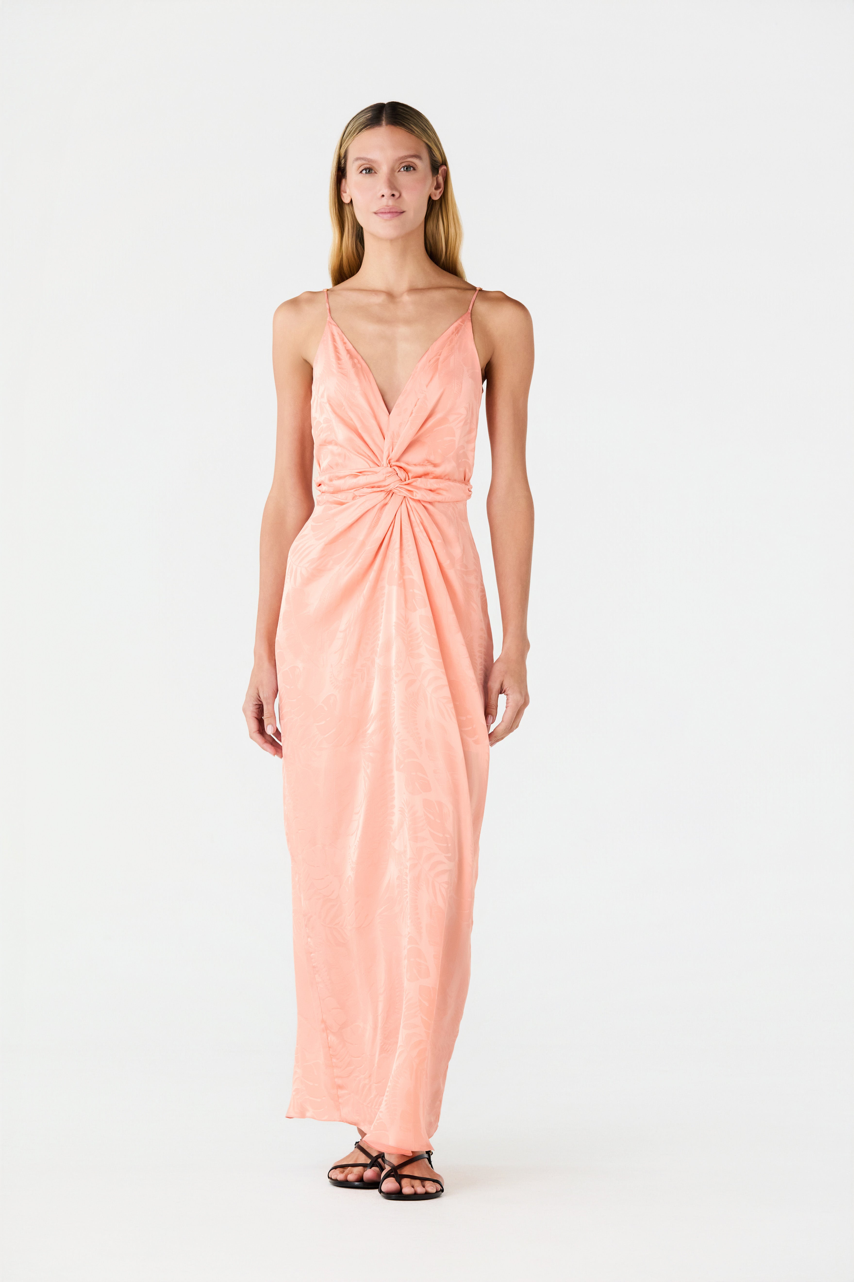 midi dress peach ASOS Design - Midi Dress - Women - Polyester - 0 US
